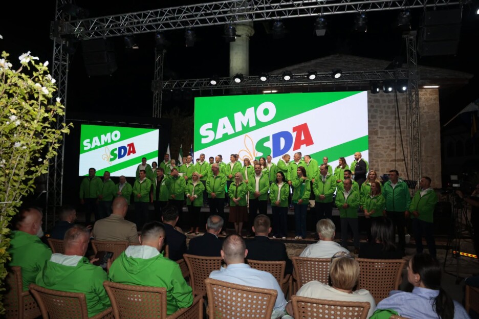 Predizborni skup SDA u Stocu (Foto: SDA)