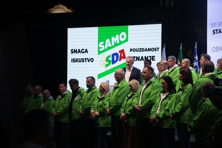 Predizborni skup SDA u Stocu (Foto: SDA)