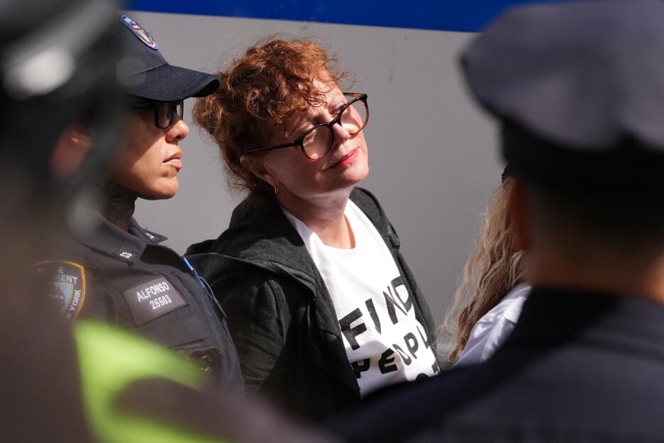 Susan Sarandon na protestu u New Yorku (Foto: Reuters)