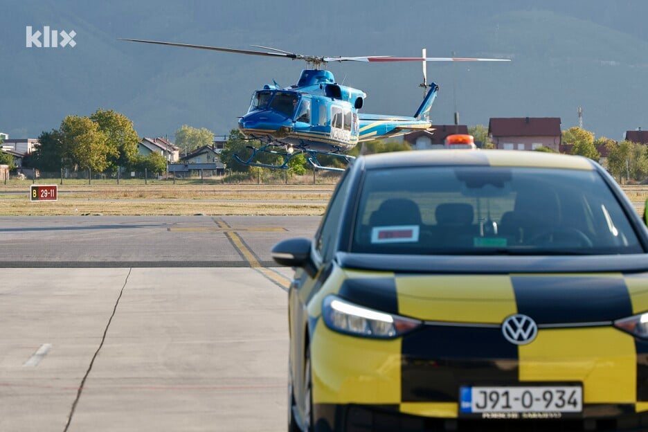 Povratak helikoptera iz Praga u Sarajevo (Foto: I. Š./Klix.ba)