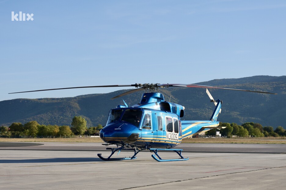 Helikopter će u narednom periodu biti u hangaru FMUP-a na Aerodromu Sarajevo (Foto: I. Š./Klix.ba)