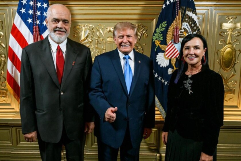Edi Rama i Donald Trump na sastanku u SAD-u (Foto: Mreža X)