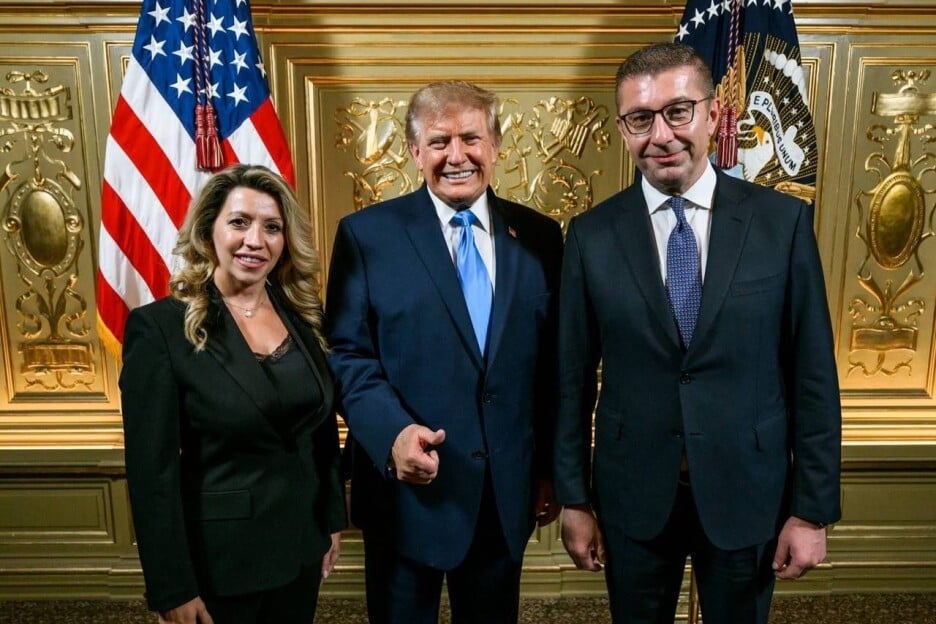 Kristijan Mickoski i Donald Trump u okviru sastanka u SAD-u (Foto: mrea X)