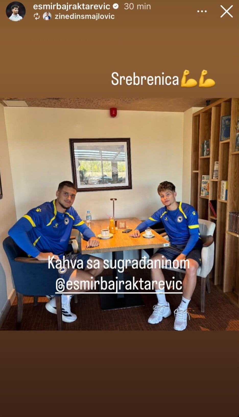 Smajlović na kafi sa Bajraktarevićem (Foto: Instagram)