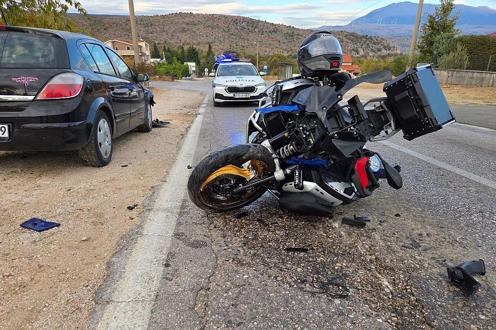 Tragičan epilog nesreće na putu Mostar - Čitluk: Preminuo 48-godišnji motociklista, suputnica u teškom stanju