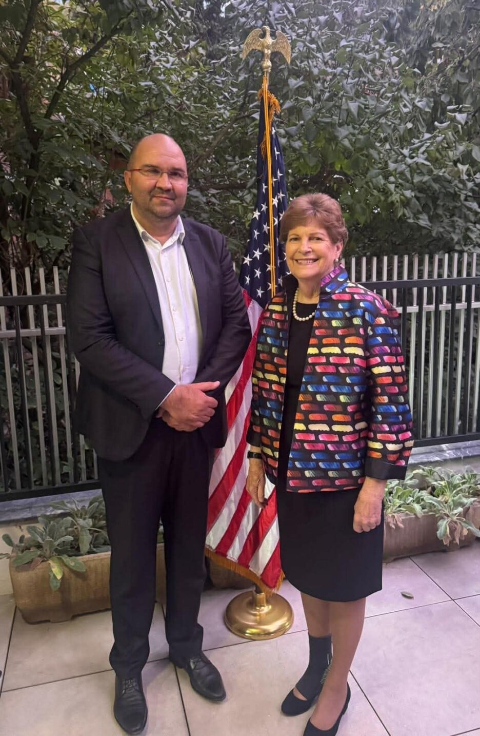 Edin Sefo i Jeanne Shaheen