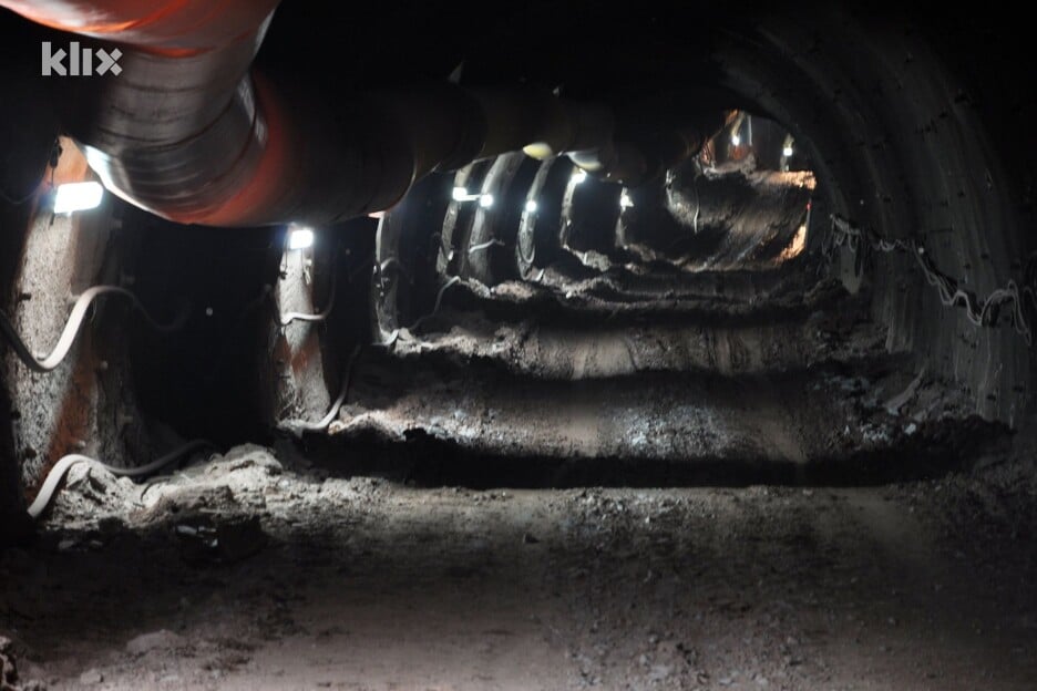 Tunel Hranjen koji je još u izgradnji (Foto: E. A./Klix.ba)