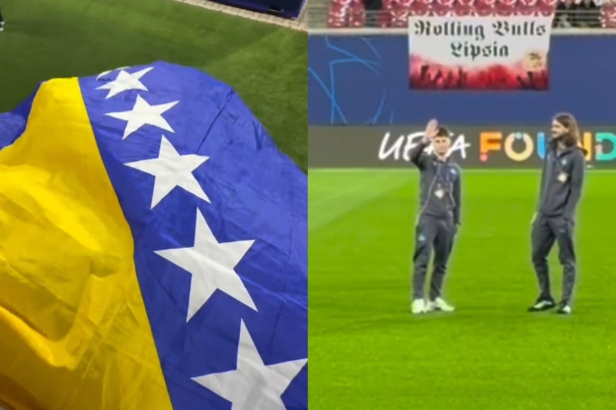 Bajraktarević na tribinama stadiona u Leipzigu vidio bh. zastavu, pogledajte njegovu reakciju