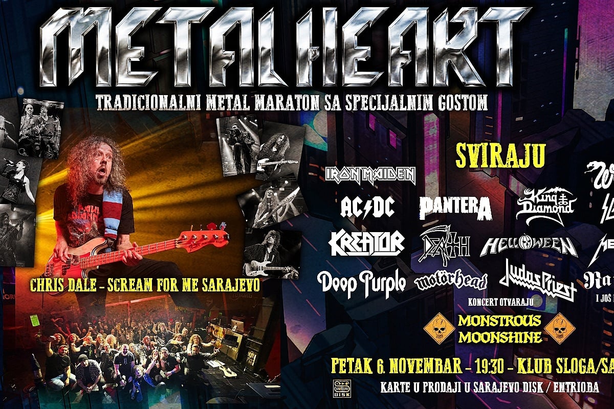 Metal Heart i Chris Dale se vraćaju u Slogu: Ne propustite tradicionalni nastup 6. novembra