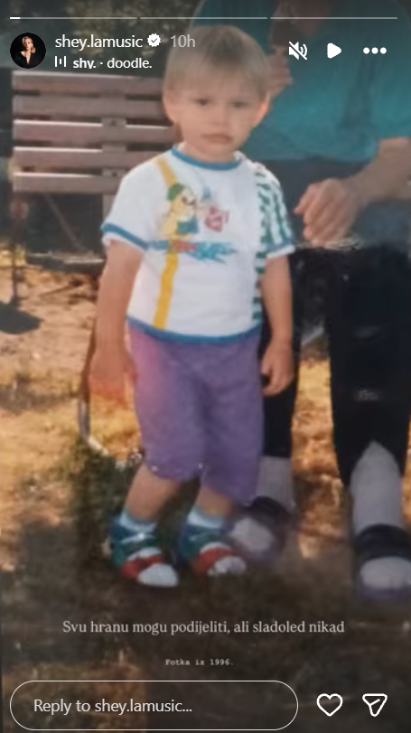 Šejla Zonić 1996. godine (Screenshot/Instagram)
