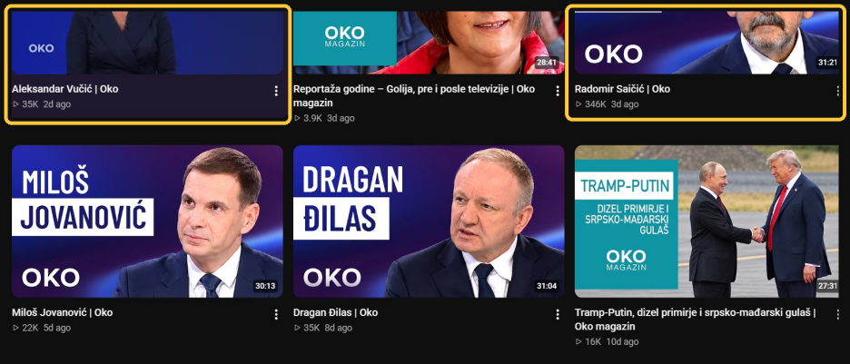 Aleksandar Vučić i Radomir Saičić (Foto: Screenshot/RTS/Klix.ba)