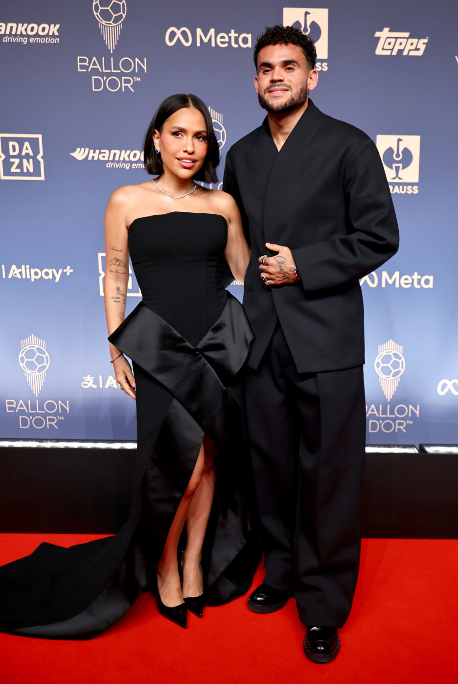 Luis Diaz i supruga Geraldine Ponce na dodjeli Zlatne lopte u teatru Palladium u Londonu (Foto: EPA-EFE)