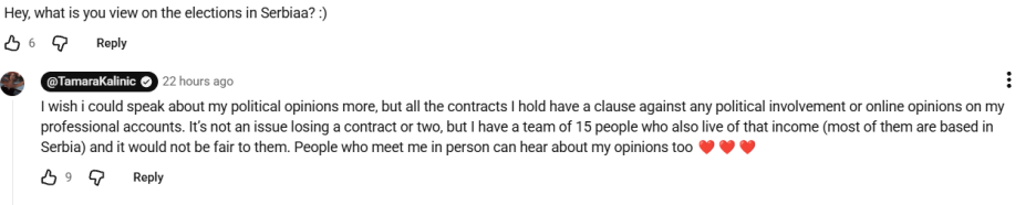 Kalinić je u komentaru na svom YouTube kanalu odgovorila na pitanje o izborima u Srbiji (Foto: YouTube/Screenshot)