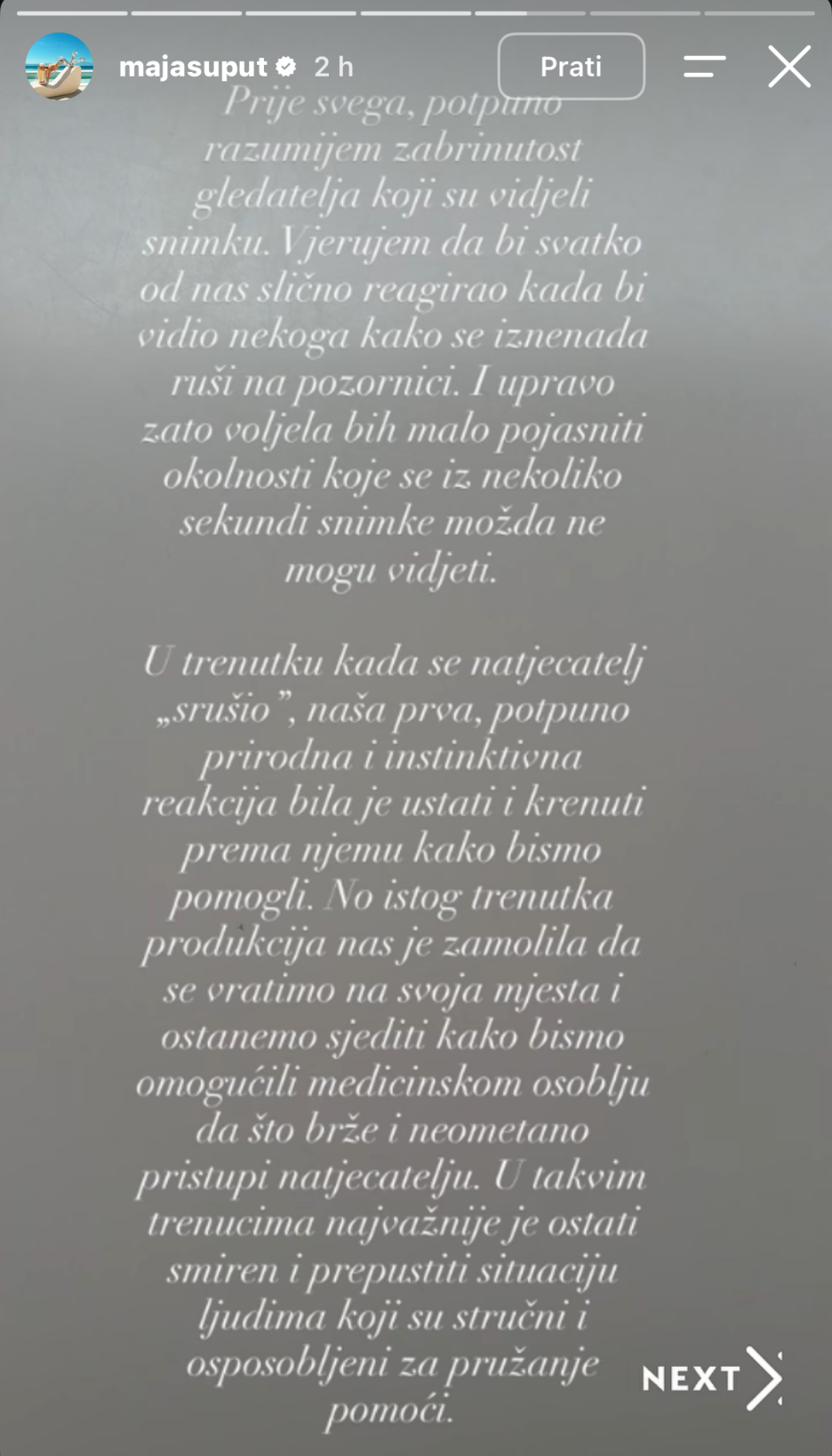 Šuput pojasnila da je Supertalent rezultat montaže (Foto: Screenshot/Instagram)