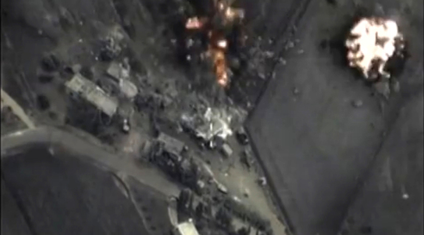 Snimak ruskih napada u Siriji (Foto: EPA)