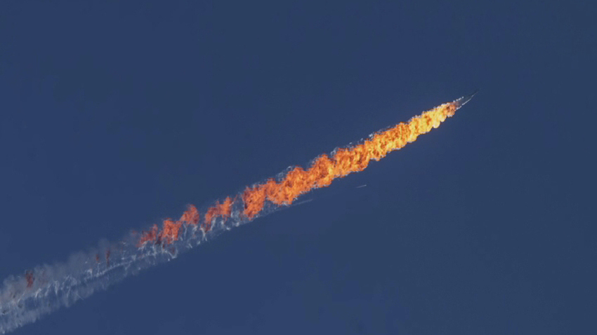 Rušenje ruskog aviona (Foto: EPA)