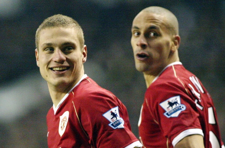 Nemanja Vidić i Rio Ferdinand (Foto: EPA)