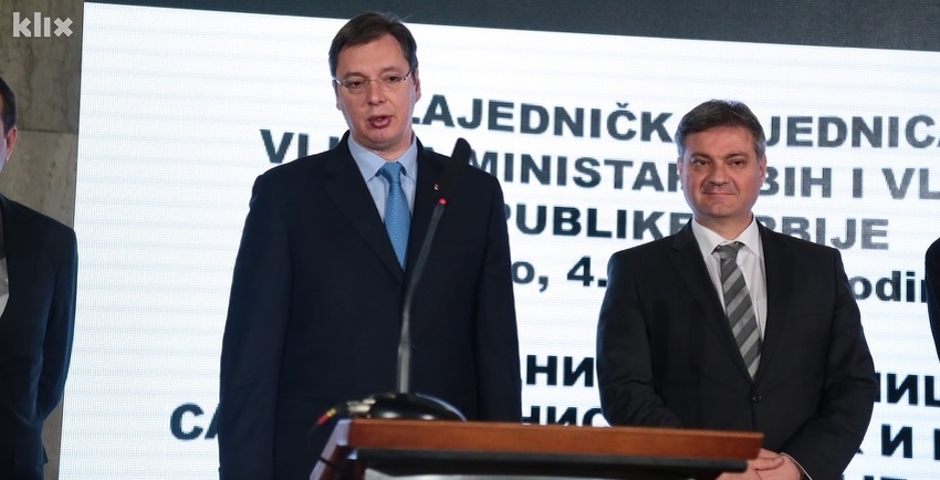 Aleksandar Vučić i Den is Zvizdić (Foto: Arhiv/Klix.ba)