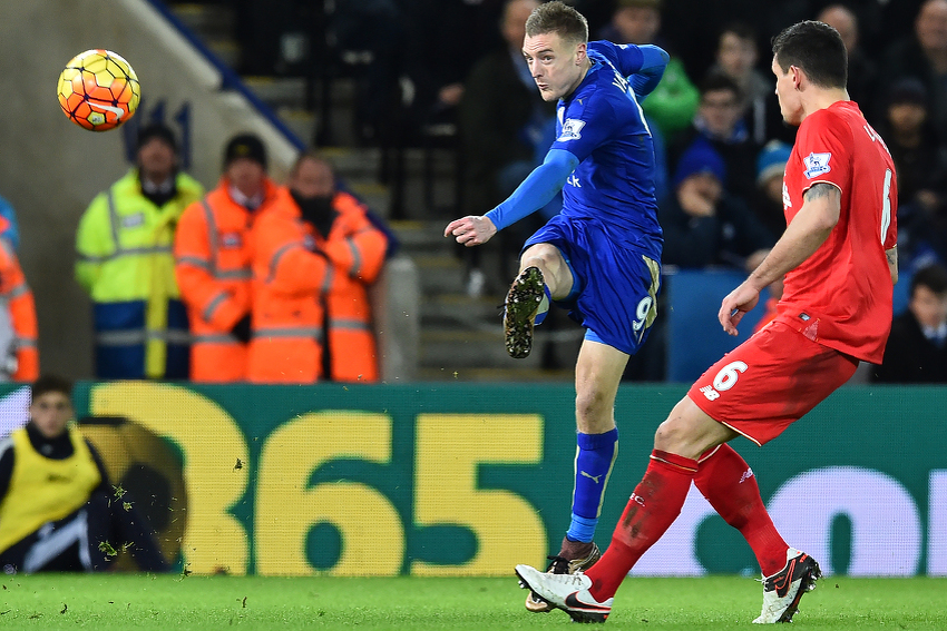 Vardy je golčinom doveo Leicester u vodstvo protiv Liverpoola (Foto: AFP)