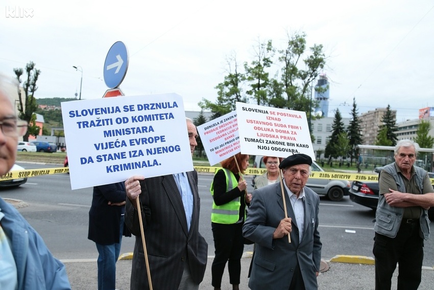 Protesti štediša Ljubljanske banke u BiH (Foto: Arhiv/Klix.ba)