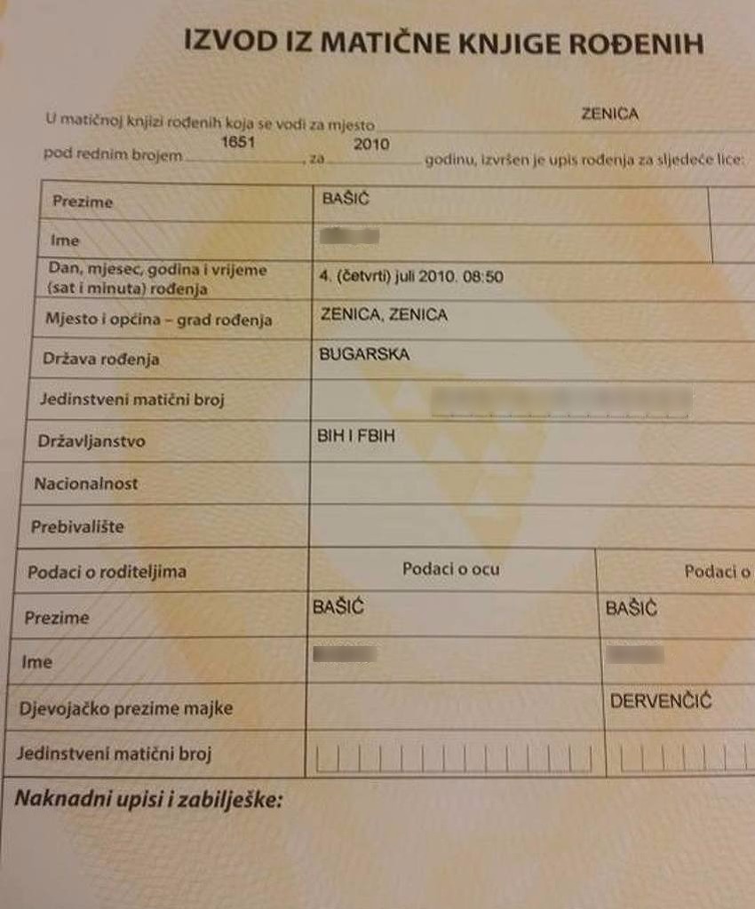 Nesvakidašnja situacija u Zenici: U rodnom listu umjesto ...