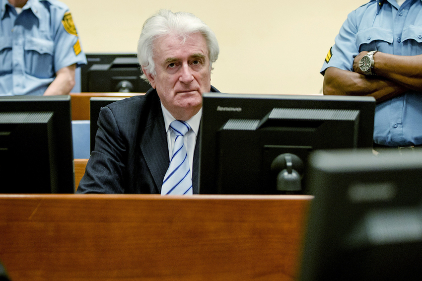 Radovan Karadžić na izricanju presude u Haškom tribunalu (Foto: AFP)