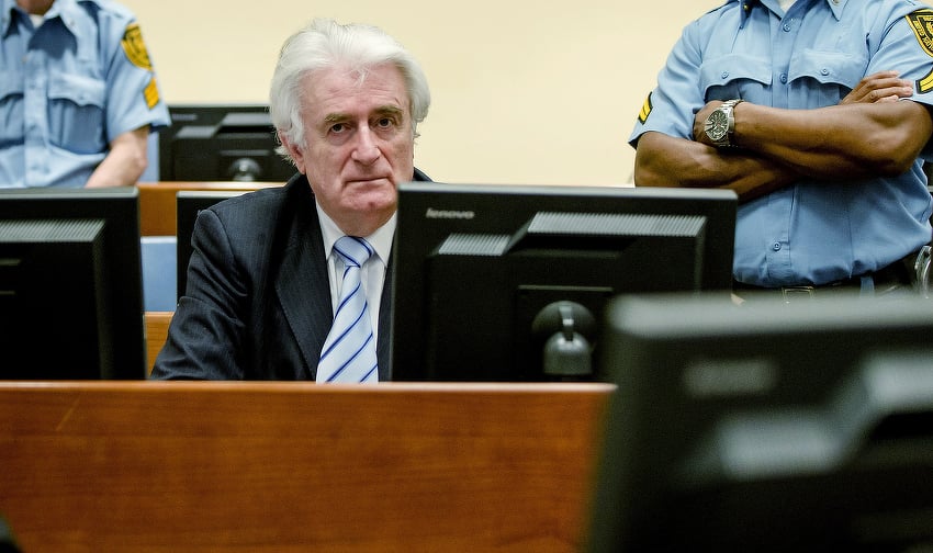 Radovan Karadžić na izricanju presude u Haškom tribunalu (Foto: AFP)