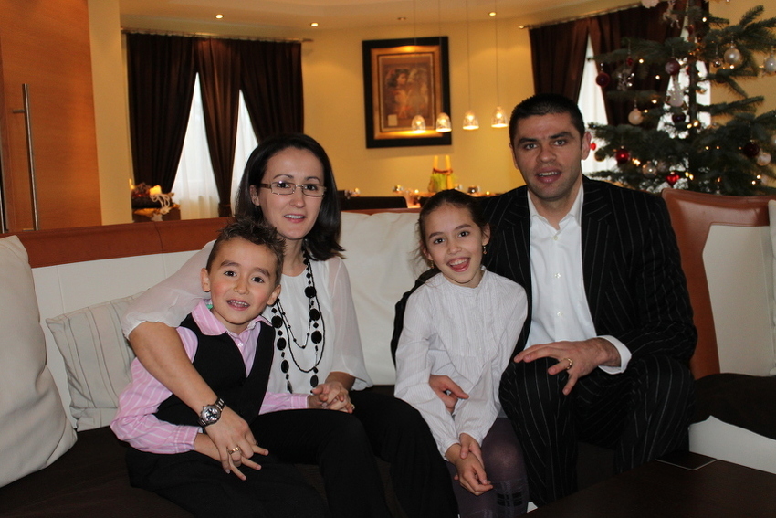Marko Topić s porodicom