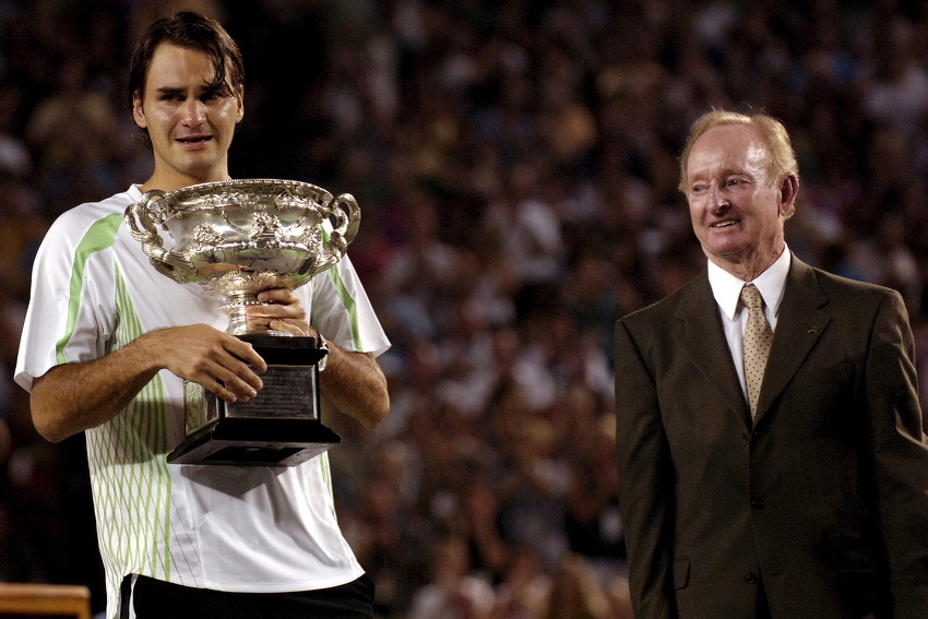 Rod Laver i Roger Federer (Foto: EPA)