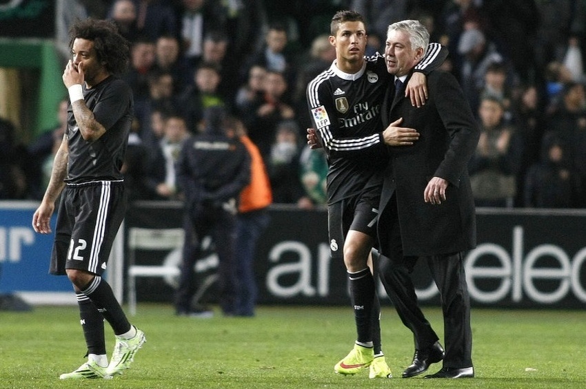 Marcelo, Ronaldo i Ancelotti (Foto: EPA)