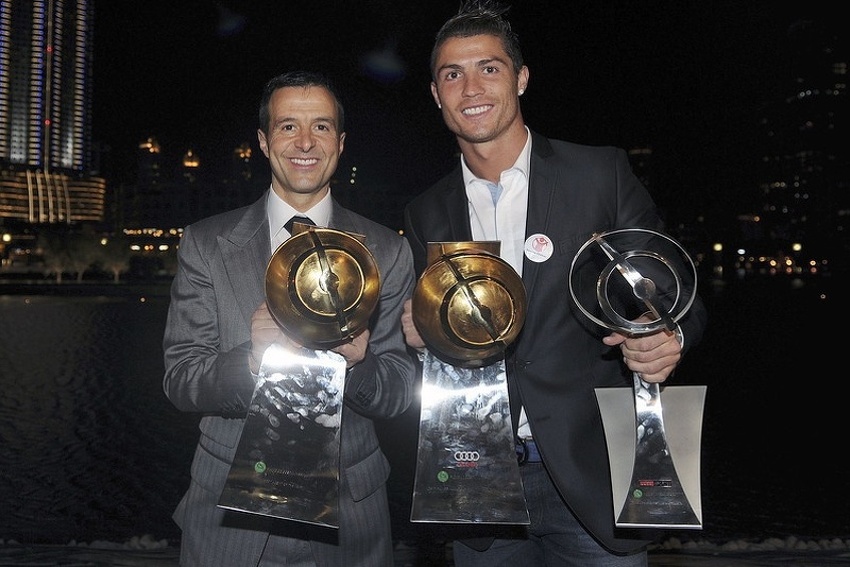 Jorge Mendes i Cristiano Ronaldo (Foto: EPA)
