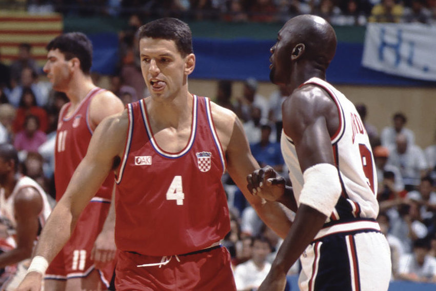 Dražen Petrović i Michael Jordan na Olimpijadi 1992.