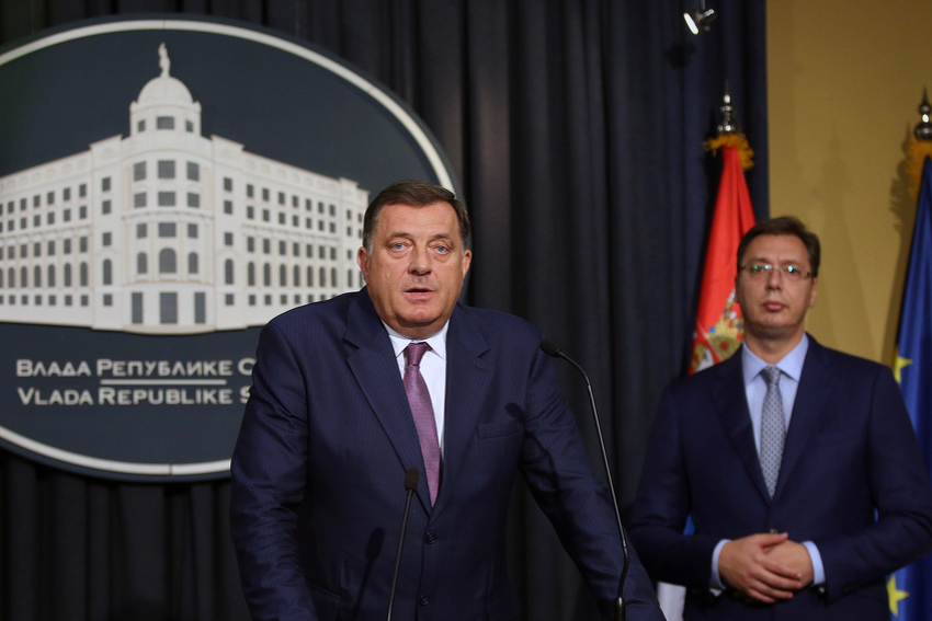 Milorad Dodik i Aleksandar Vučić (Foto: SRNA)