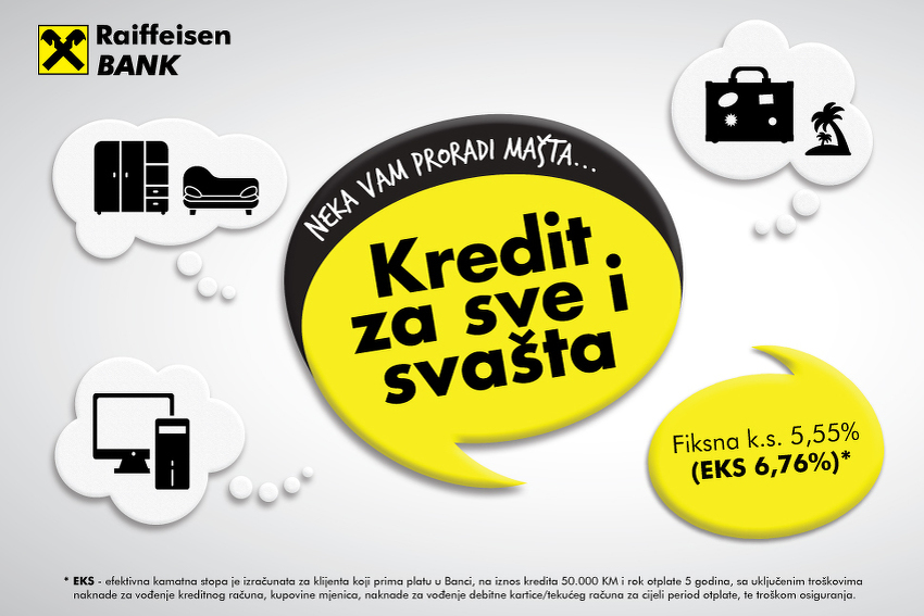 Neka Vam Proradi Masta Krediti Za Sve I Svasta Novcani Krediti Raiffeisen Banke Klix Ba