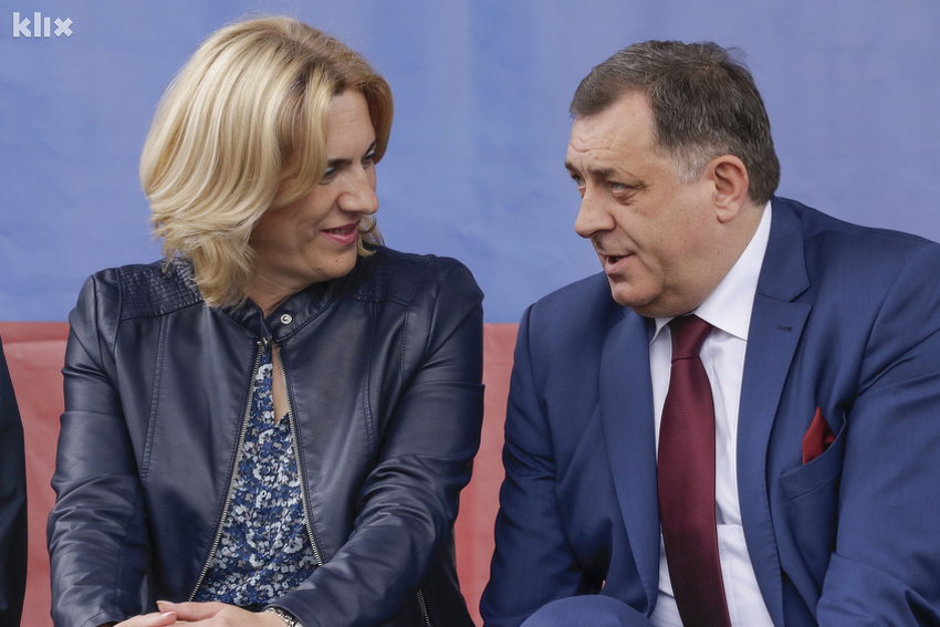 Željka Cvijanović i Milorad Dodik (Foto: Klix.ba)