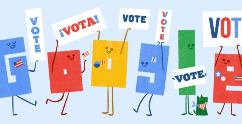 Google Doodle za predsjedničke izbore u SAD-u