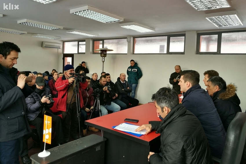 Sa današnje prozivke u NK Čelik (Foto: Elmedin Mehić/Klix.ba)