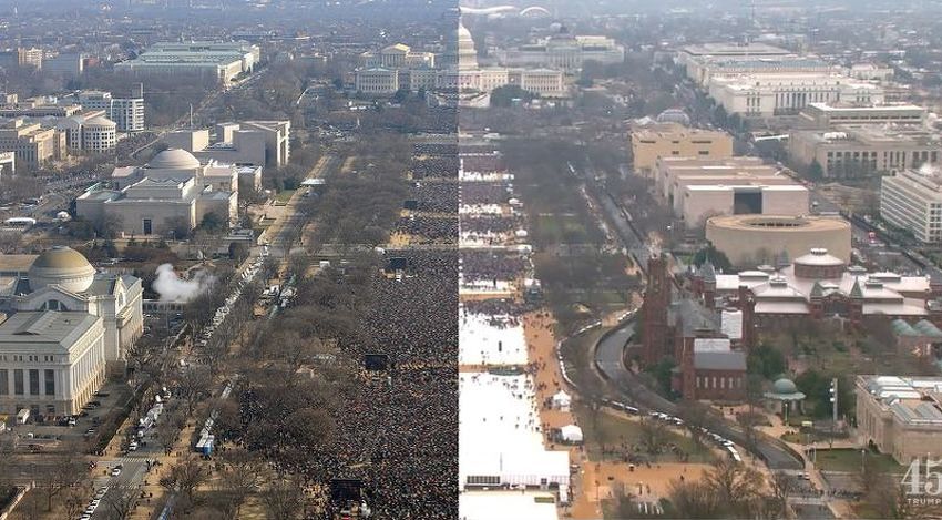 Trumpovoj inauguraciji prisustvovao mnogo manje Amerikanaca nego Obaminoj 2009. godine