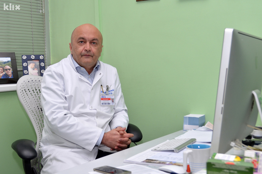 Semir Bešlija, šef Klinike za onkologiju Kliničkog centra Univerziteta u Sarajevu