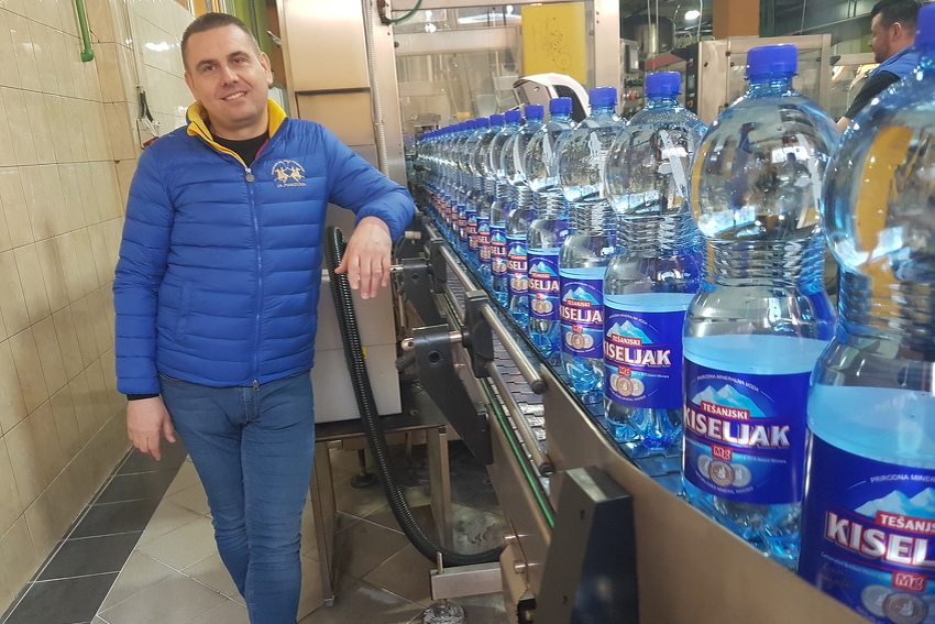 Elvir Bećarević, vlasnik kompanije ZEMA iz Tešnja koja proizvodi Tešanjski kiseljak
