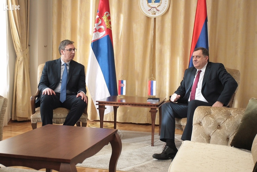 Aleksandar Vučić i Milorad Dodik (Foto: Feđa Krvavac/Klix.ba)