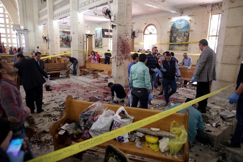 Eksplozija u crkvi Sveti George (Foto: EPA)