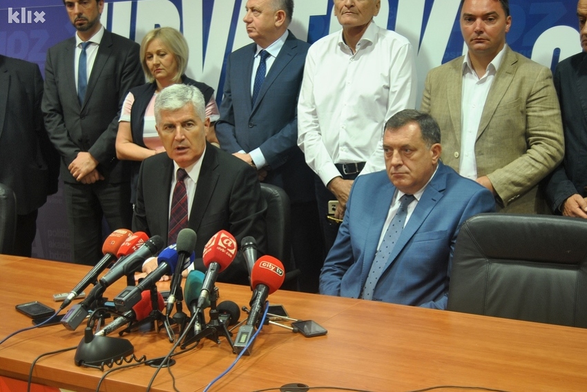 Dodik obećao Čoviću podršku za izmjenu Izbornog zakona i uvođenje kanala na hrvatskom jeziku B_170712053