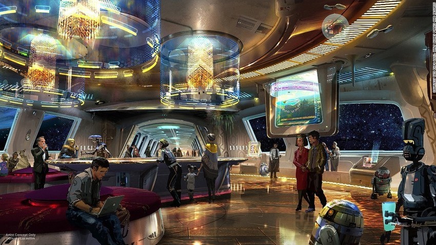 Ilustrovani prikaz hotela Star Wars (Foto: Disney)