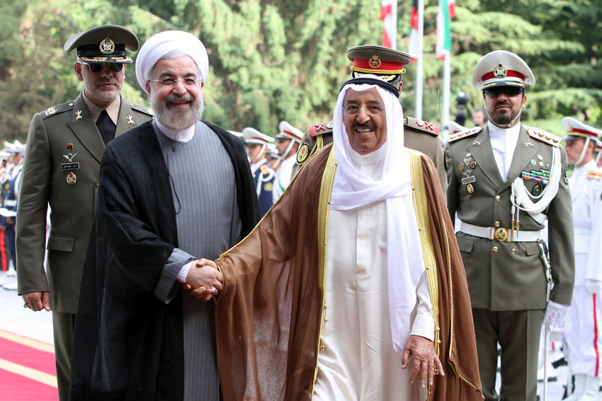 Iranski predsjednik Hassan Rouhani i kuvajtski emir šeik Sabah Al Ahmed Al Sabah (Foto: AFP)