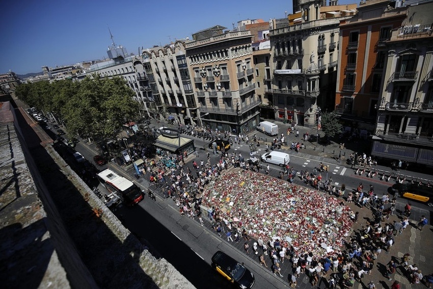 Mjesto izvršenja napada u Barceloni (Foto: EPA)