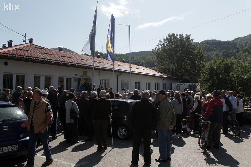 Detalj s okupljanja građana Žepča (Foto: Arhiv/Klix.ba)