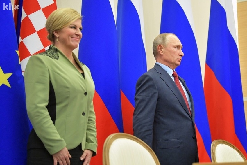 Kolinda Grabar-Kitarović i Vladimir Putin (Foto: EPA-EFE)