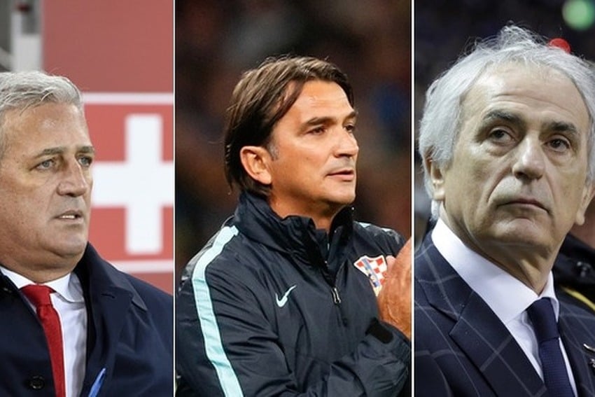 Vladimir Petković, Zlatko Dalić i Vahid Halilhodžić. (Foto: EPA-EFE)