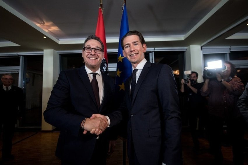 Heinz-Christian Strache i Sebastian Kurz (Foto: EPA-EFE)